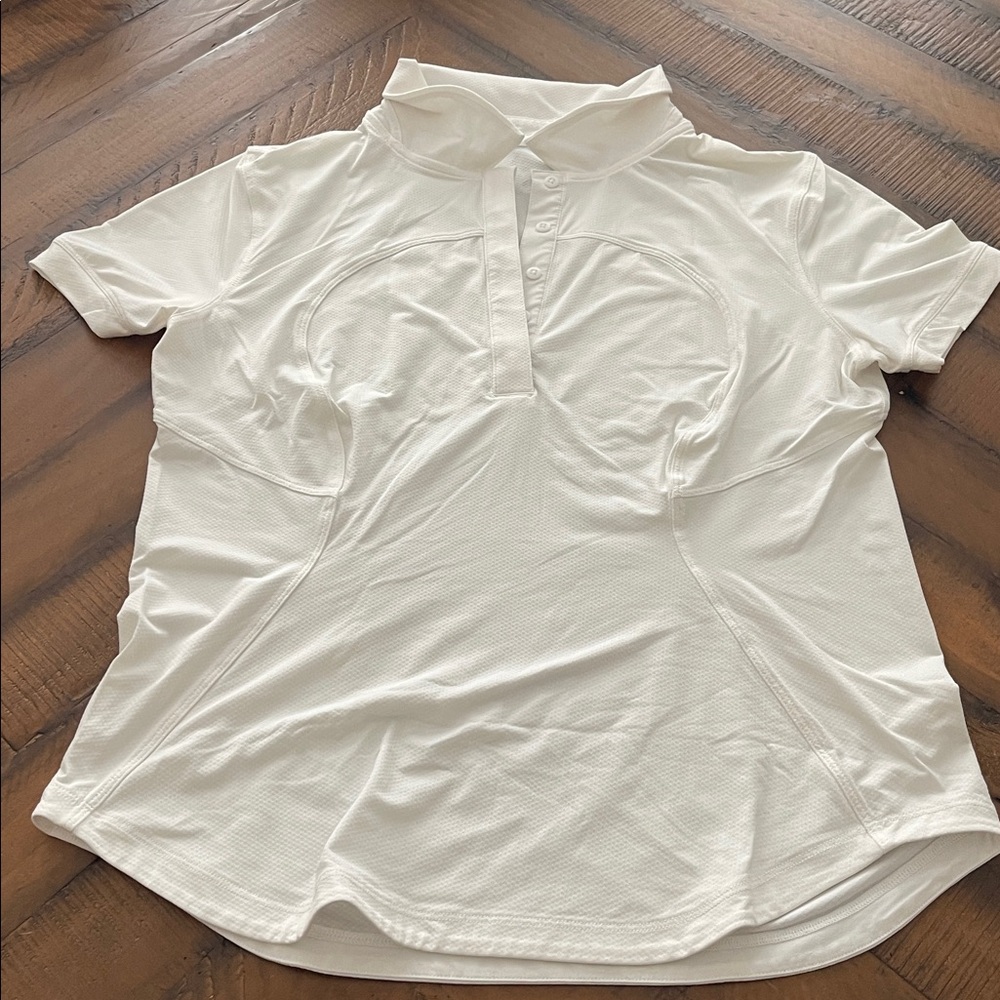 Lululemon Swiftly White Button Down Polo for Women